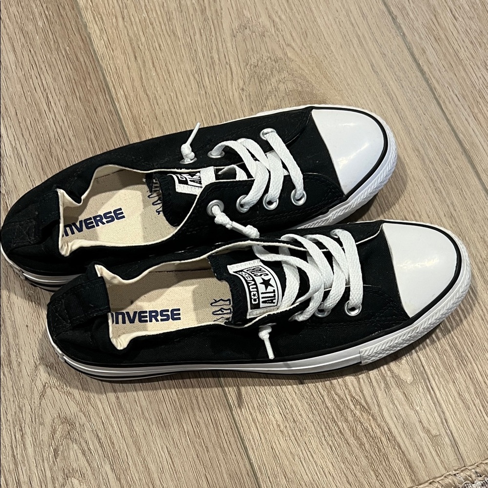 Black Canvas Sneakers by Converse